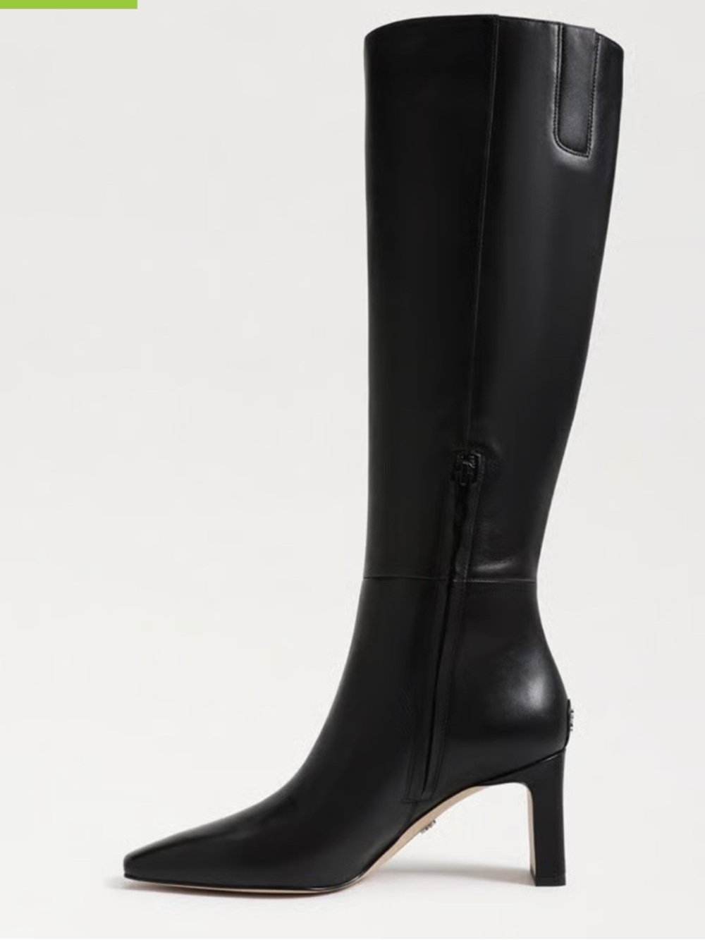 Sam Edelman wide calf  leather  Sylvia black-boot